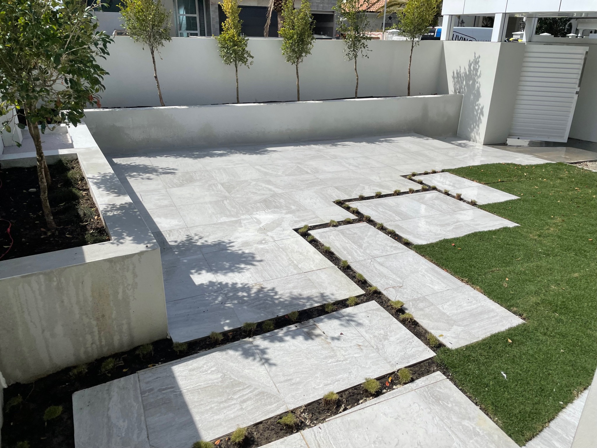 Modern paving and garden design
